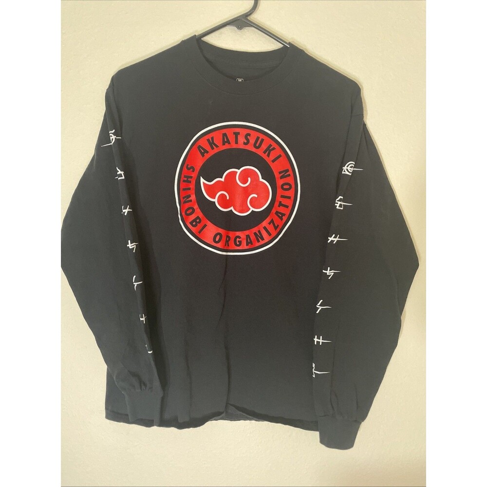 Box Lunch Naruto Shippuden Tshirt Long Sleeve Black Size Medium